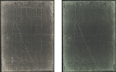 Map work #2, Erasure: Accession# 18532006-08; Plan of the Town of Barrie, Wm Hawkins, 1833